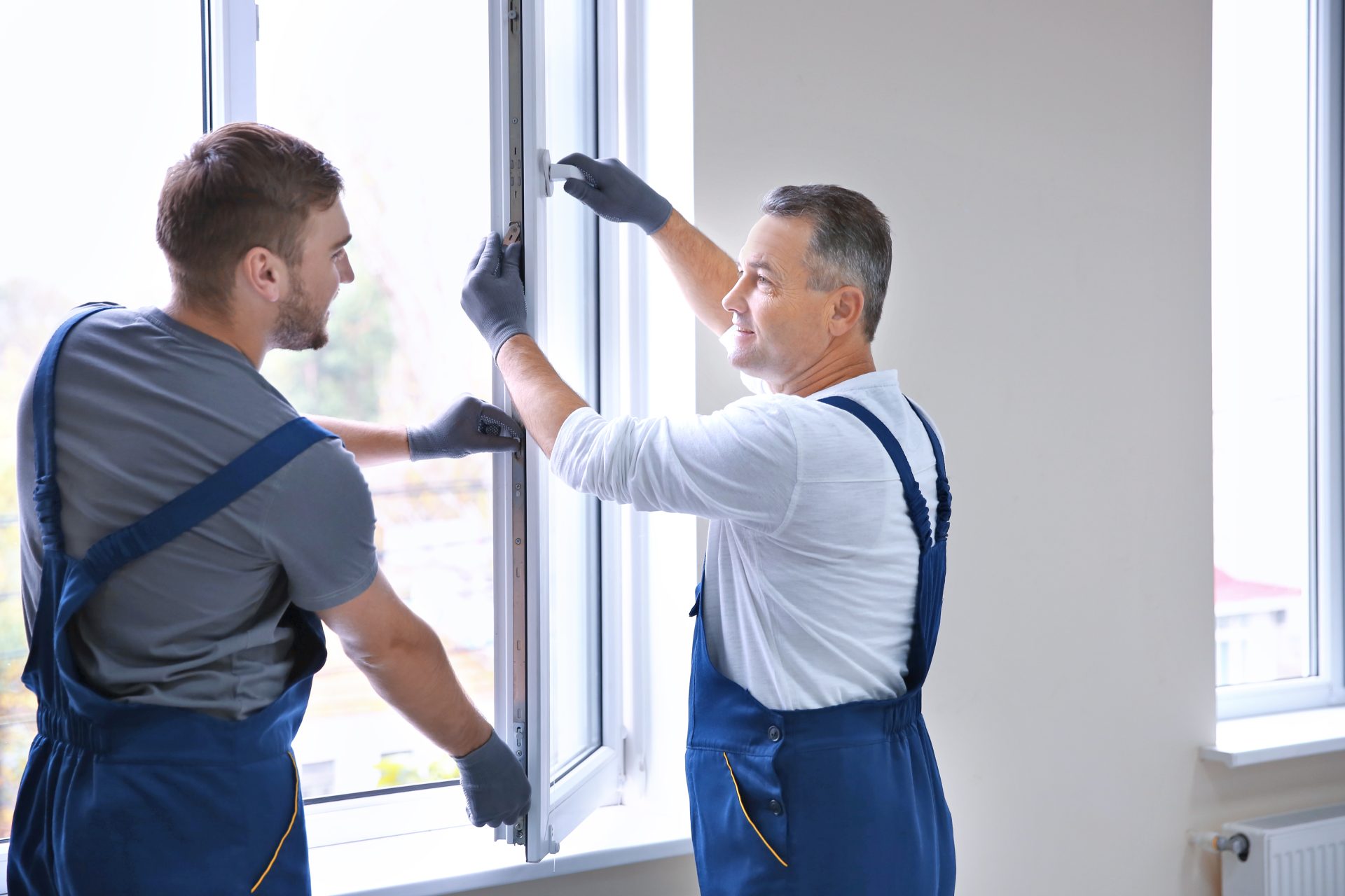 Two Installers With New Window In Home