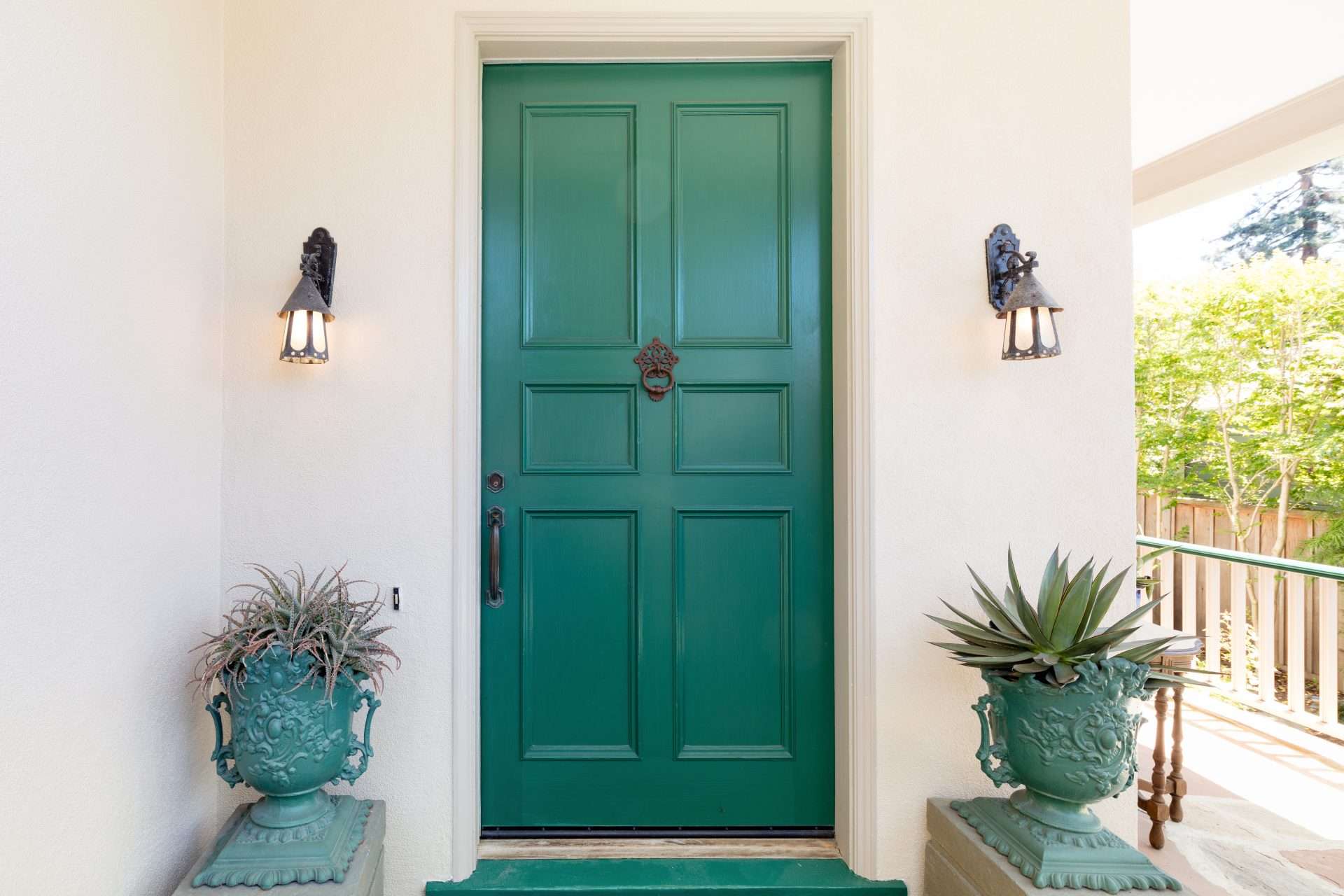 Stylish entry doors installed by GreenFox Windows & Doors in Parkland County, enhancing curb appeal and security.