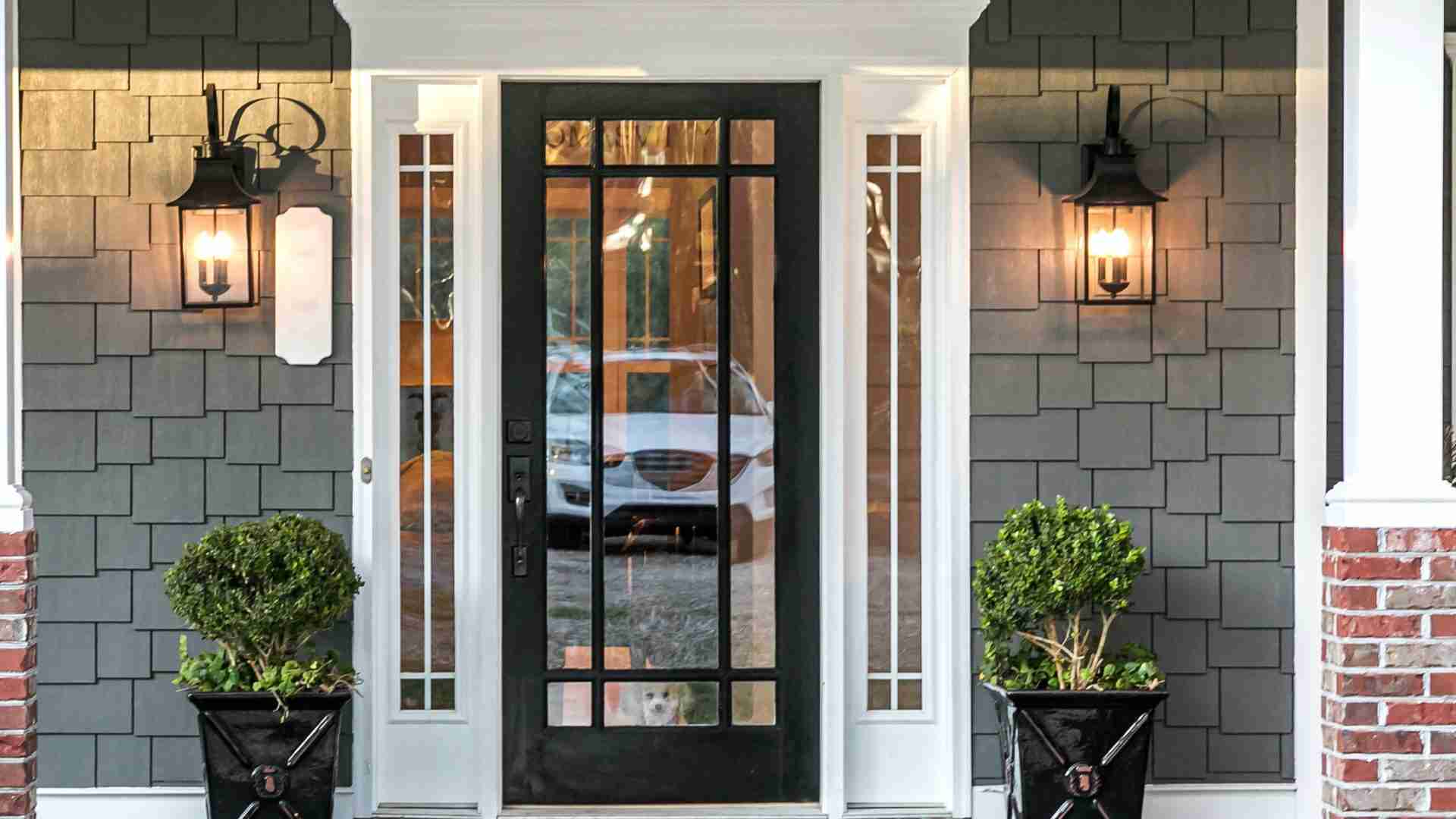 Modern Front Entry Windows and Doors Installation in Leduc, Alberta by GreenFox Windows & Doors