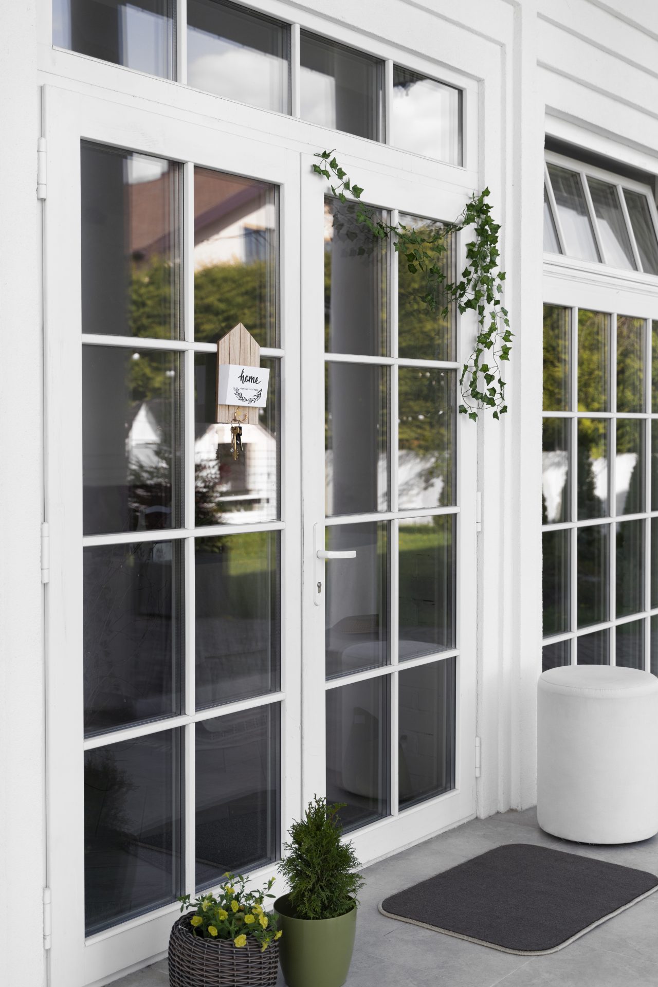 Beautiful French doors on patio of home In Medicine Hat, AB