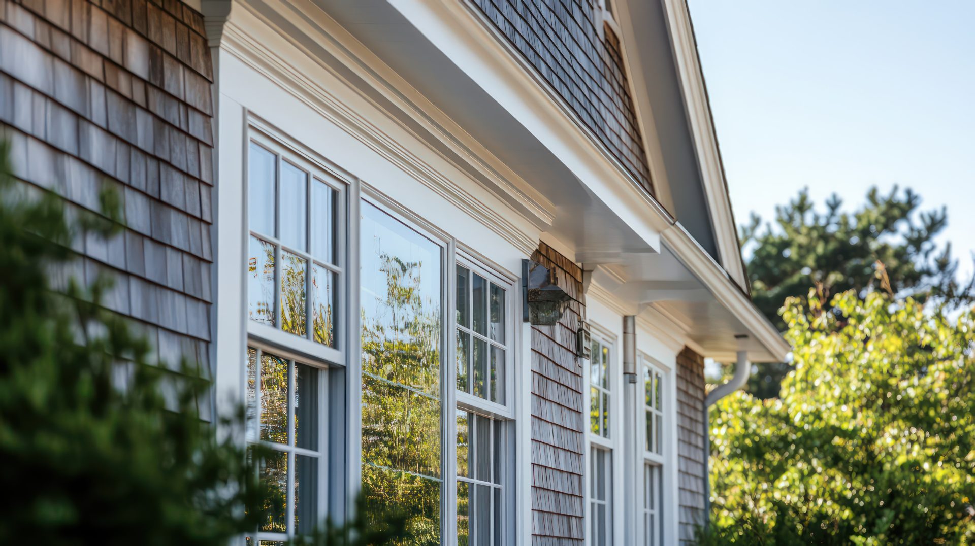 A home with beautiful replacement windows installed